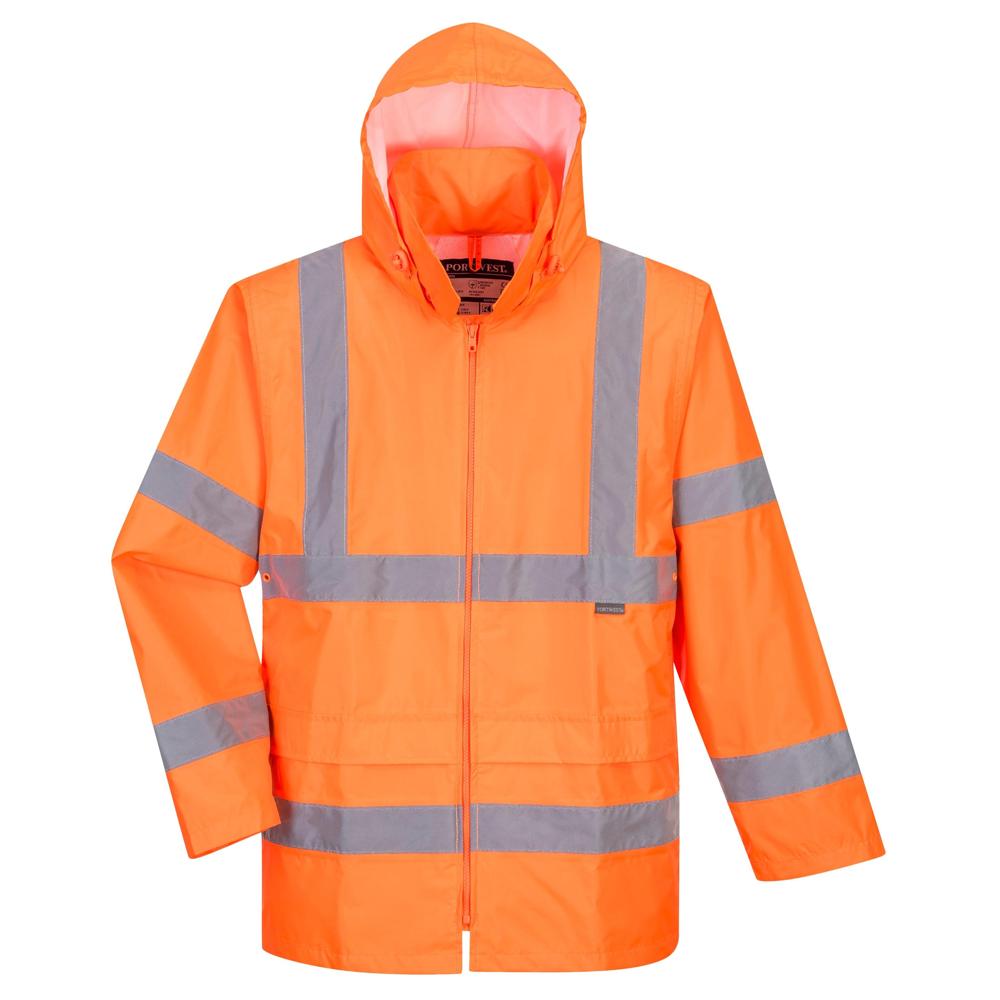 Portwest UH440 - Hi-Vis Rain Jacket (Orange)