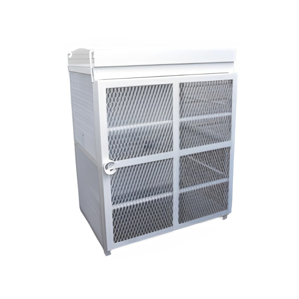 Post Guard 20lb Powder White Coated Gas Cylinder Cages | POS-ENC-20-12-WHITE
