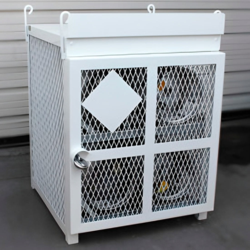 Post Guard 33lb Powder Coated Gas Cylinder Cages (4 Count) | POS-ENC-FE-33-4