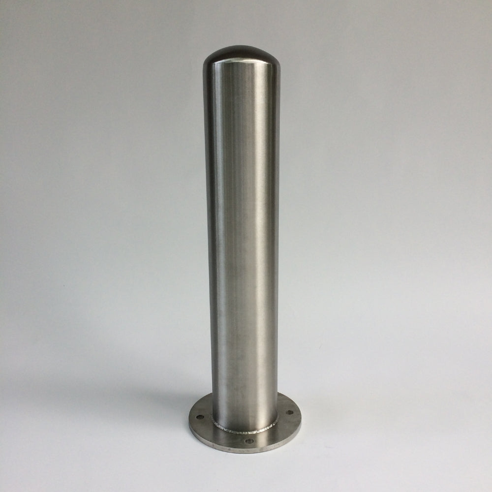 Post Guard 6.6"x36" Stainless Steel Bolt Down Bollard | POS-BDB-SS-6.6-36