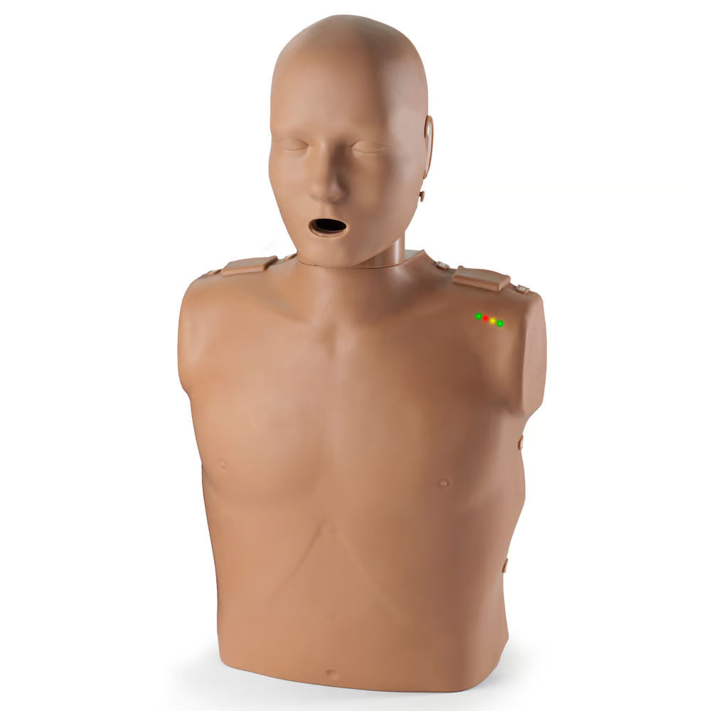 Prestan Professional Adult CPR Training Manikin with Monitor, Dark Skin Tone | CPR-PP-AM-100M-DS