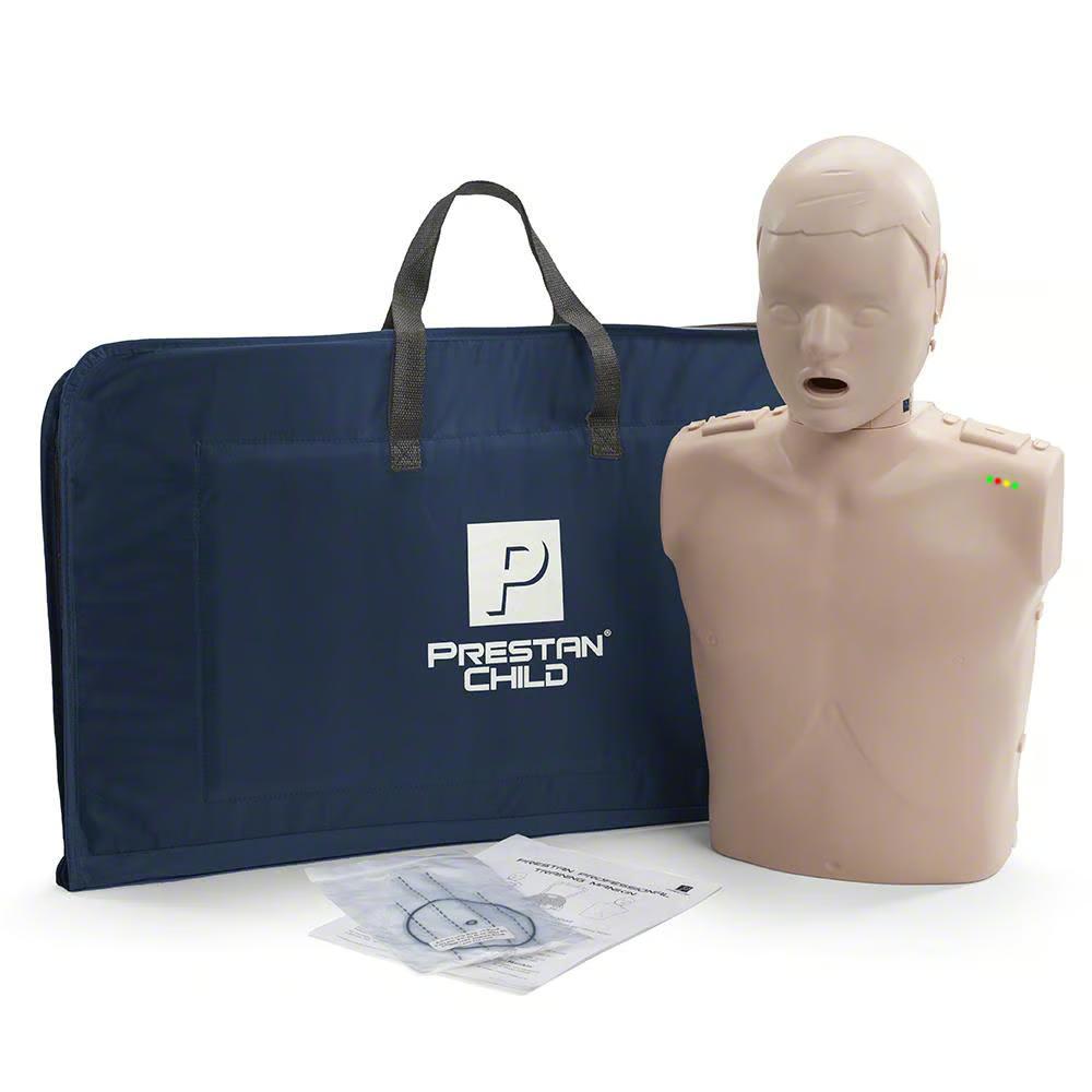 Prestan Professional Child CPR Training Manikin with Monitor, Medium Skin Tone | CPR-PP-CM-100M-MS