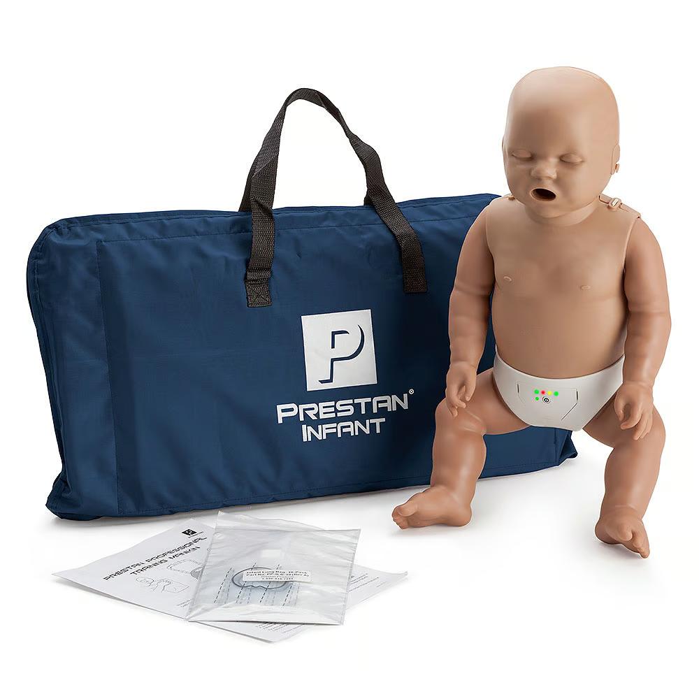 Prestan Professional Infant CPR Training Manikin with Monitor, Dark Skin Tone | CPR-PP-IM-100M-DS