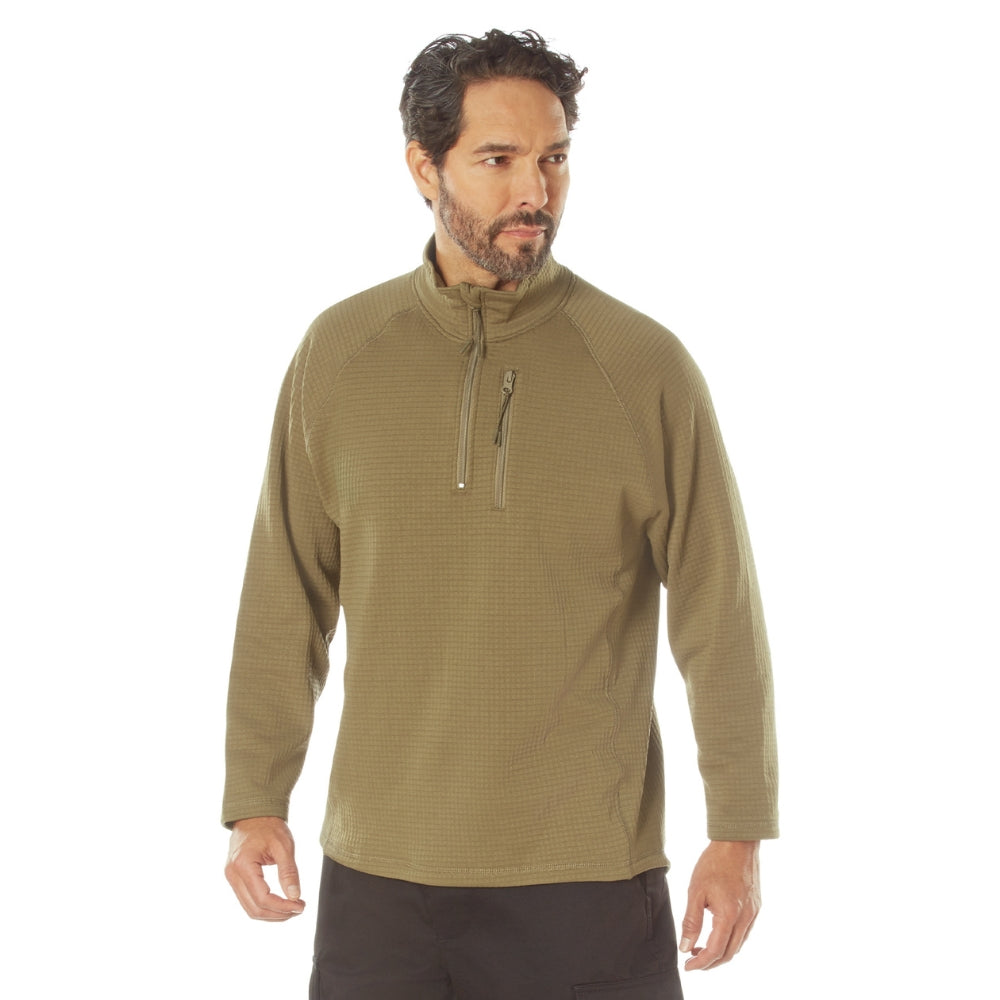Rothco Grid Fleece Pullover (Coyote Brown)