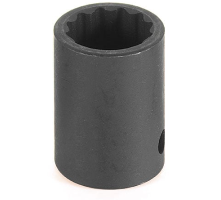 Grey Pneumatic 1/2" Drive x 1/2" Standard - 12 Point Socket (2116R)