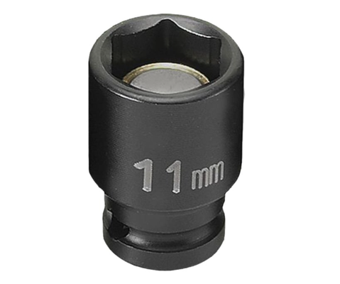 Grey Pneumatic 1/4" Drive x 11mm Magnetic Standard Socket (911MG)