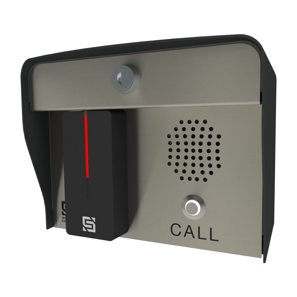 Security Brands Edge E2 SecurePass + Intercom - Smart Card Reader with SecurePass Proximity Reader and Intercom | SEC-27-225