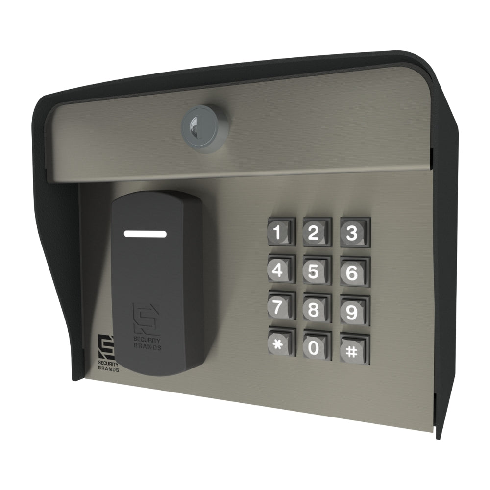 Security Brands RemotePro CR with Keypad - Wiegand-Output Proximity Card Reader with Keypad – SecurePass – Post Mount | SEC-23-100KP