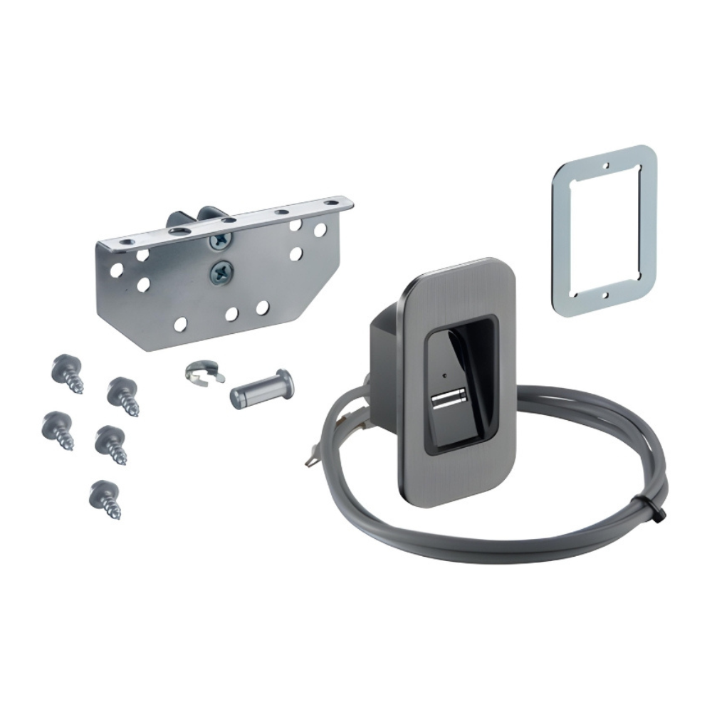 SOMMER YS11614-00006 ENTRAsys+ In-Section Set Black Fingerprint Scanner