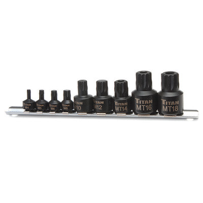 Titan Tools Impact Triple Square Bit Socket Set 9-Piece (16138)