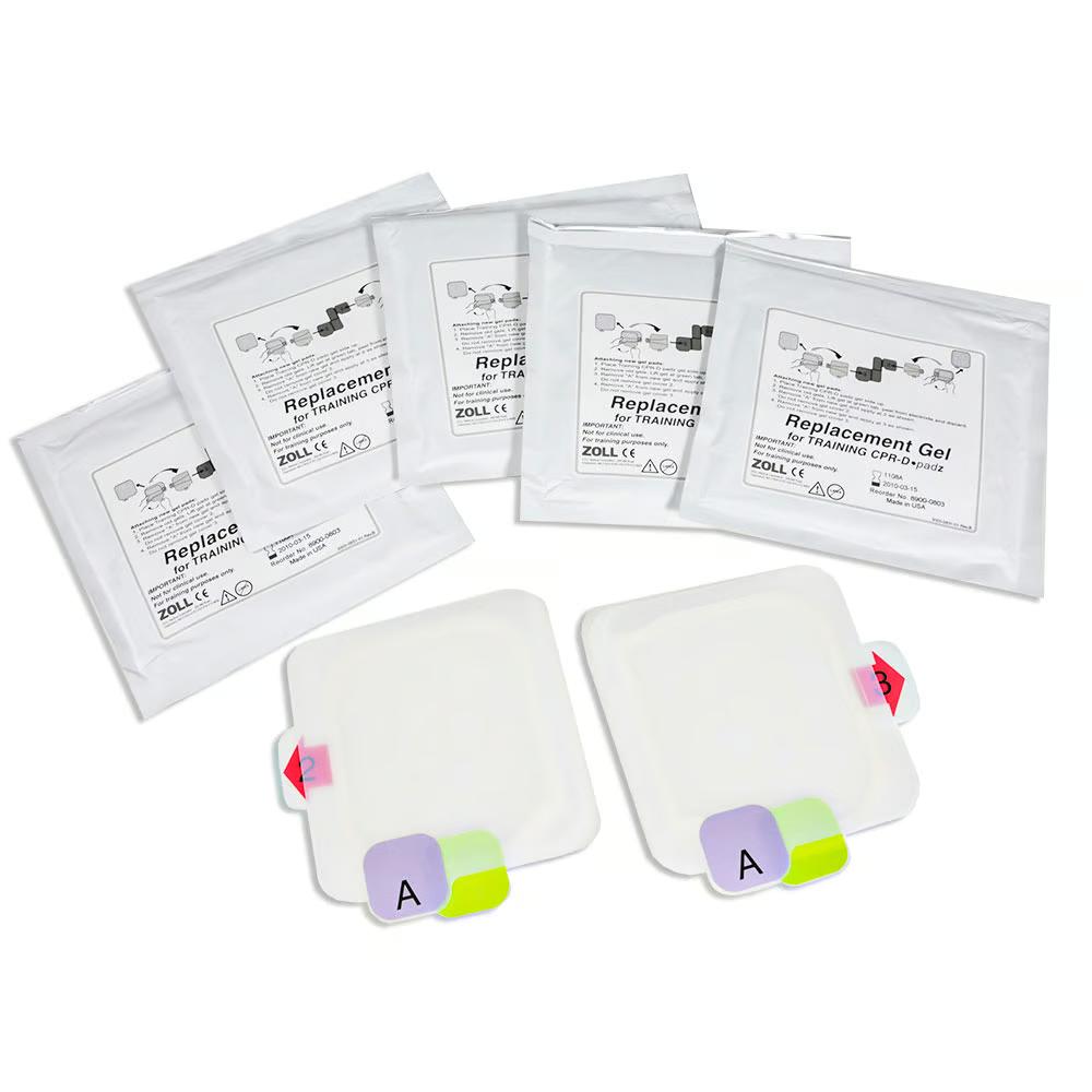 Zoll AED Plus Trainer Adhesive Pads (5 pairs) | CPR-8900-0803-01