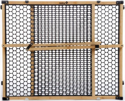 Nature Next Adjustable Bamboo Safety Gate – Fits 28 To 42 Inch Openings, 24 Inch Height
