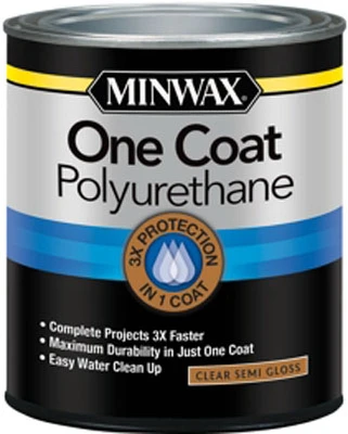 One Coat Semi-gloss Polyurethane Finish – Crystal Clear Quart