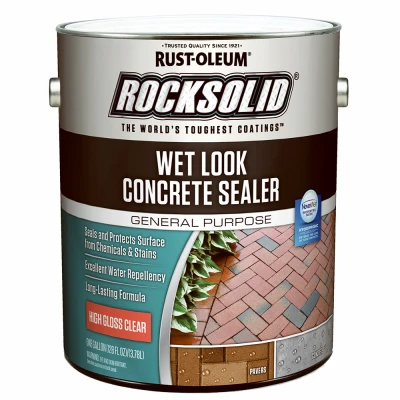 Rocksolid 1 Gallon Glossy Wet Look Concrete Sealer