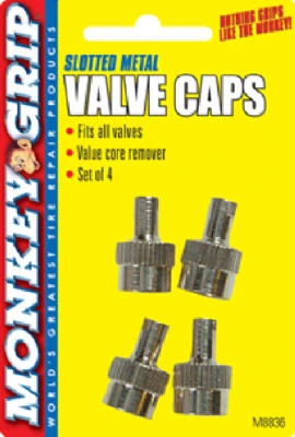 Valve Caps, Slotted, 4-pk.