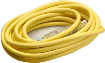 25 Ft. Outdoor Extension Cord, Contractor Grade, 12/3 Sjeow Yellow, Heavy Duty