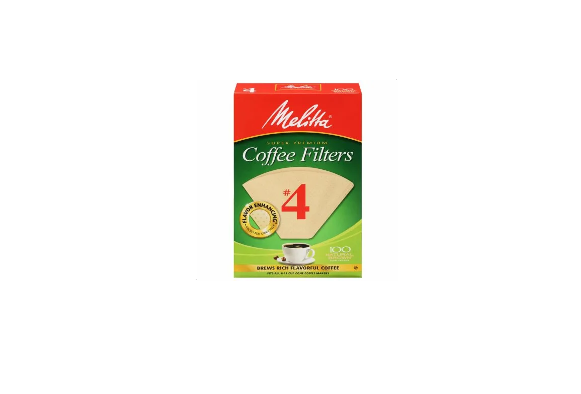 #4 Cone 8-12 Cup Brown Coffee Filter (100-pack)