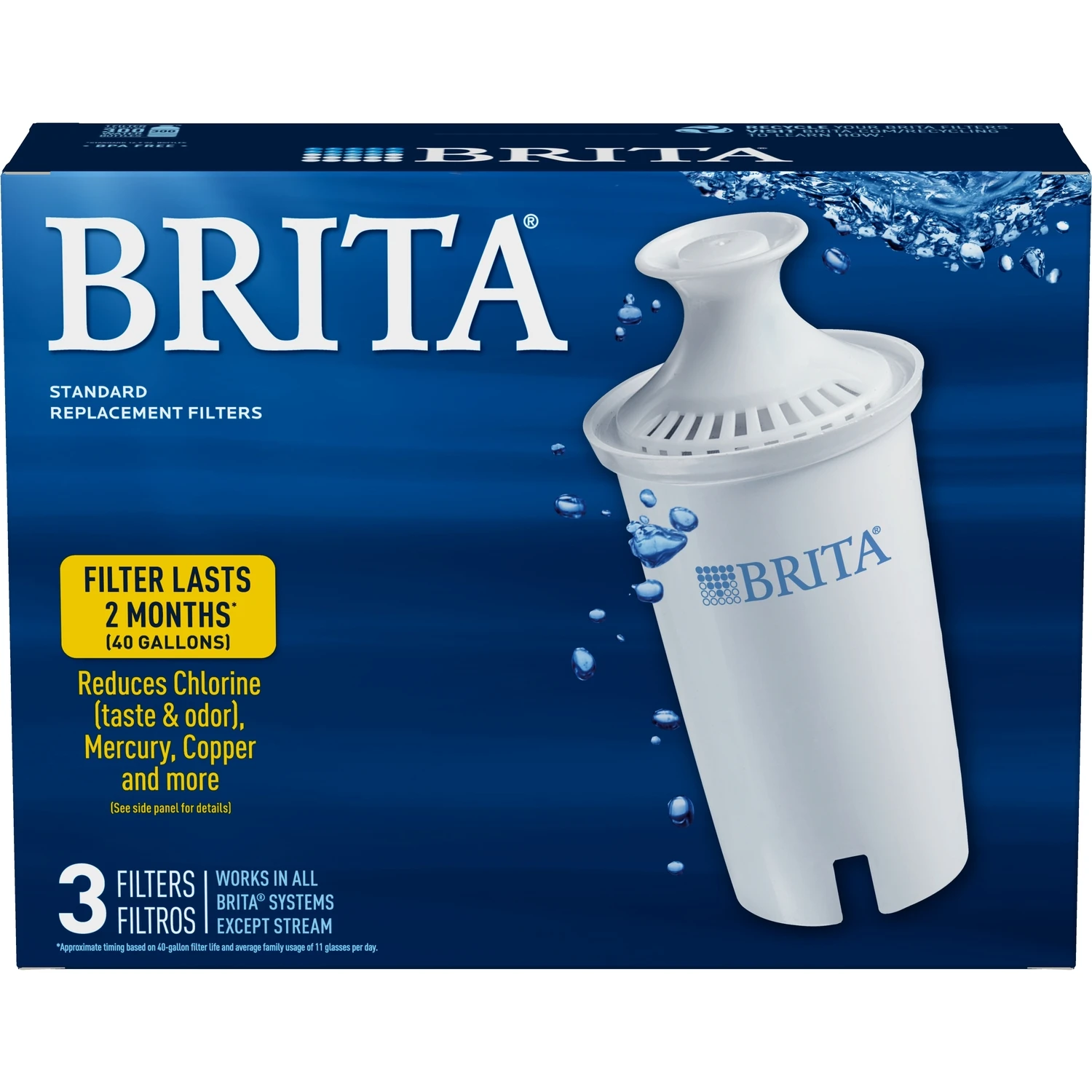 Pitcher Water Filter Cartridge (3-pack)