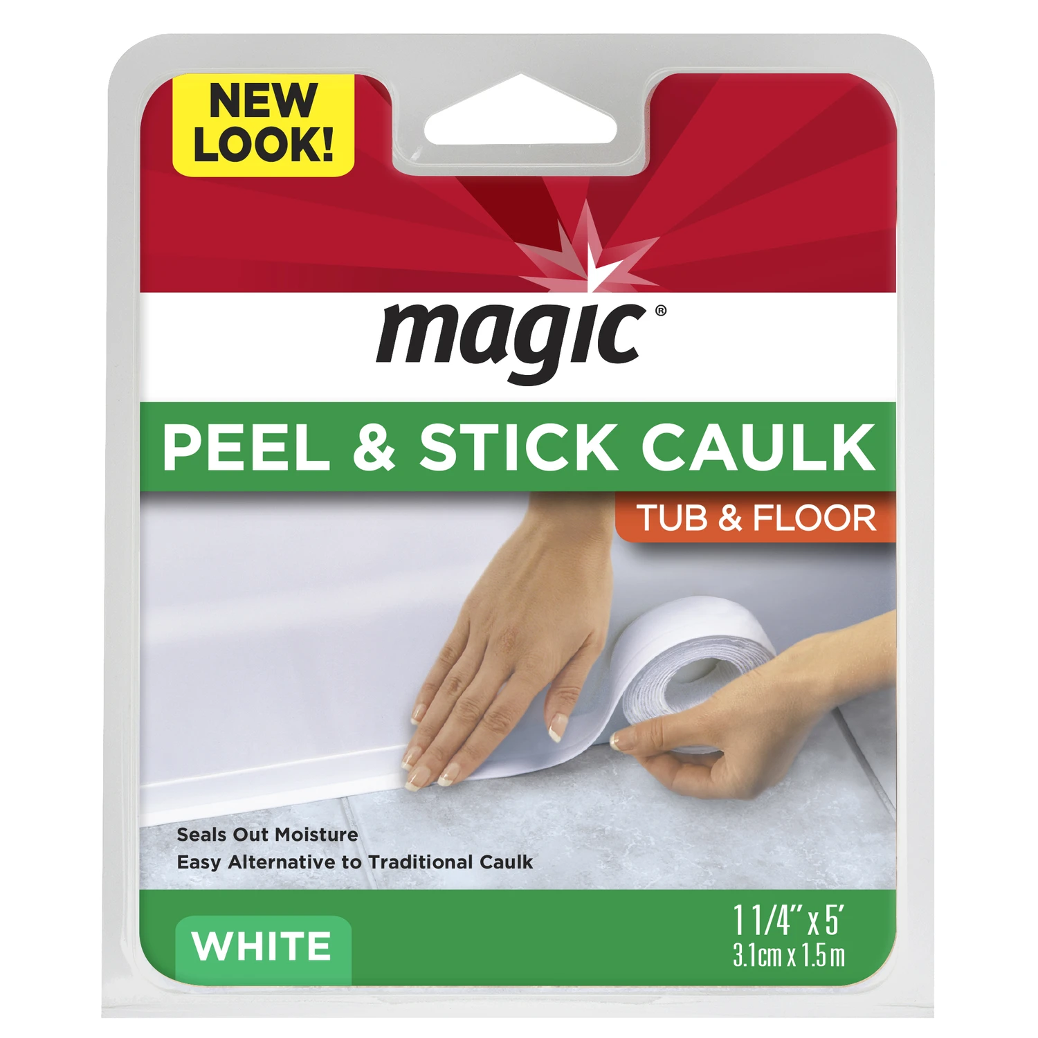 1-1/4 In. X 5 Ft. White Peel And Stick Caulk Strip