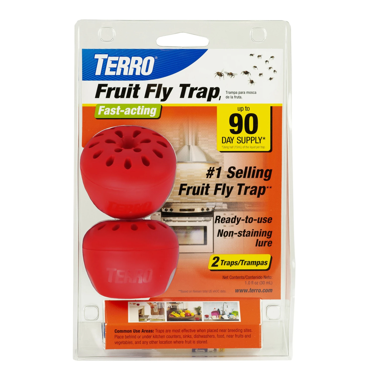 Disposable Indoor/outdoor Fly Trap (2-pack)
