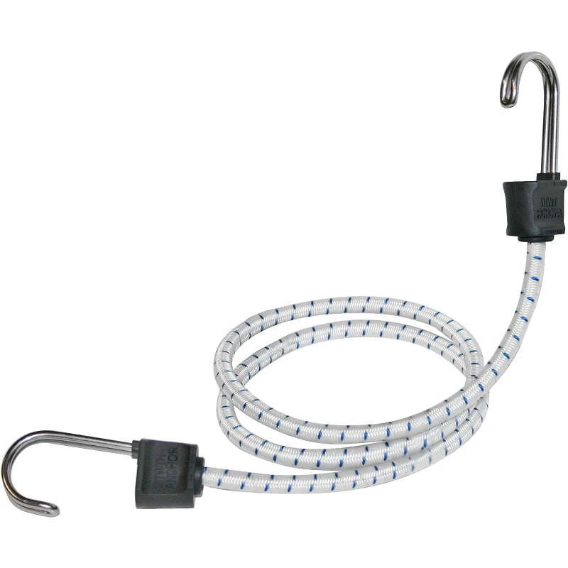 24 In. Bungee Cord Marine Twin Anchor With Stainless Steel Hook