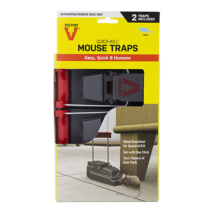 Quick-kill Mechanical Mouse Trap (2-pack)