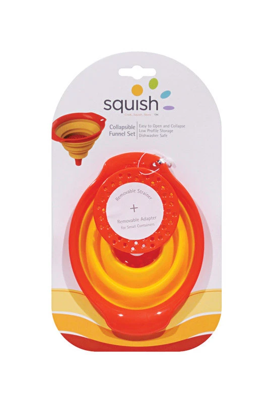 4-3/4 In. W X 6-1/2 In. L Yellow/orange Large Collapsible Funnel