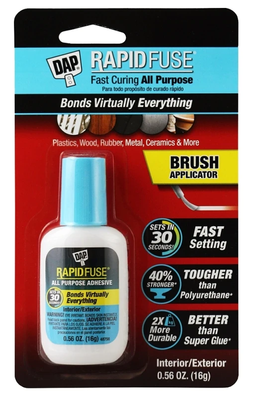 Rapidfuse Fast-curing Adhesive, Brush-on, 16-gm.