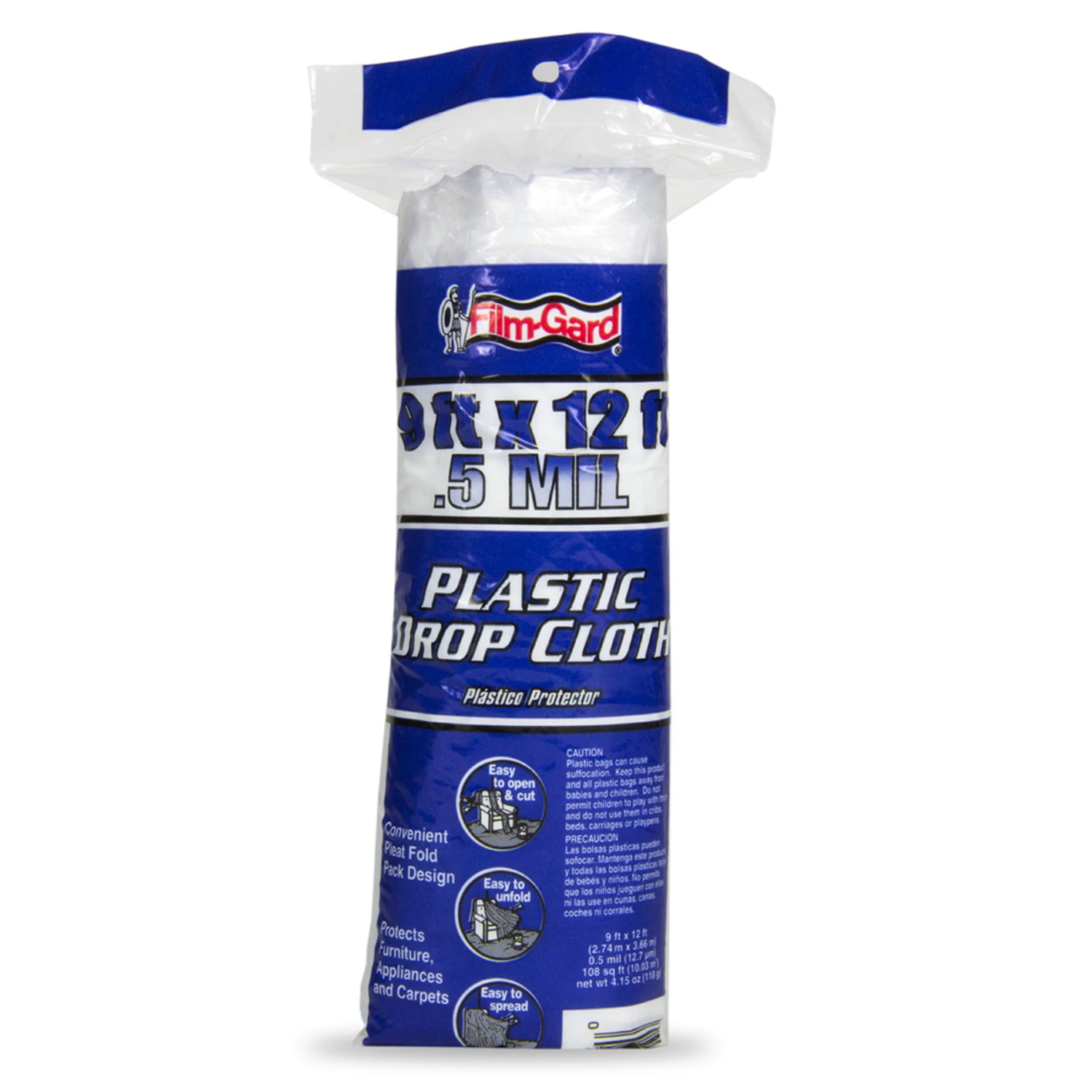 Frost King High Density Plastic 9 Ft. X 12 Ft. .47 Mil Drop Cloth