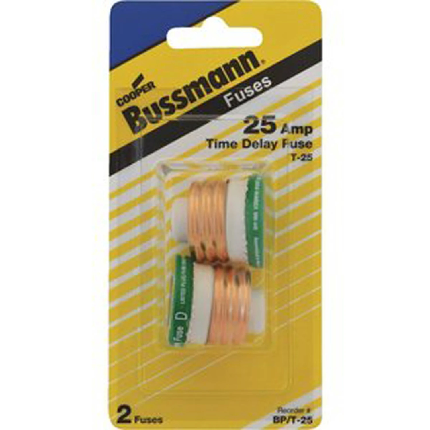 25a T Time-delay Plug Fuse (2-pack)