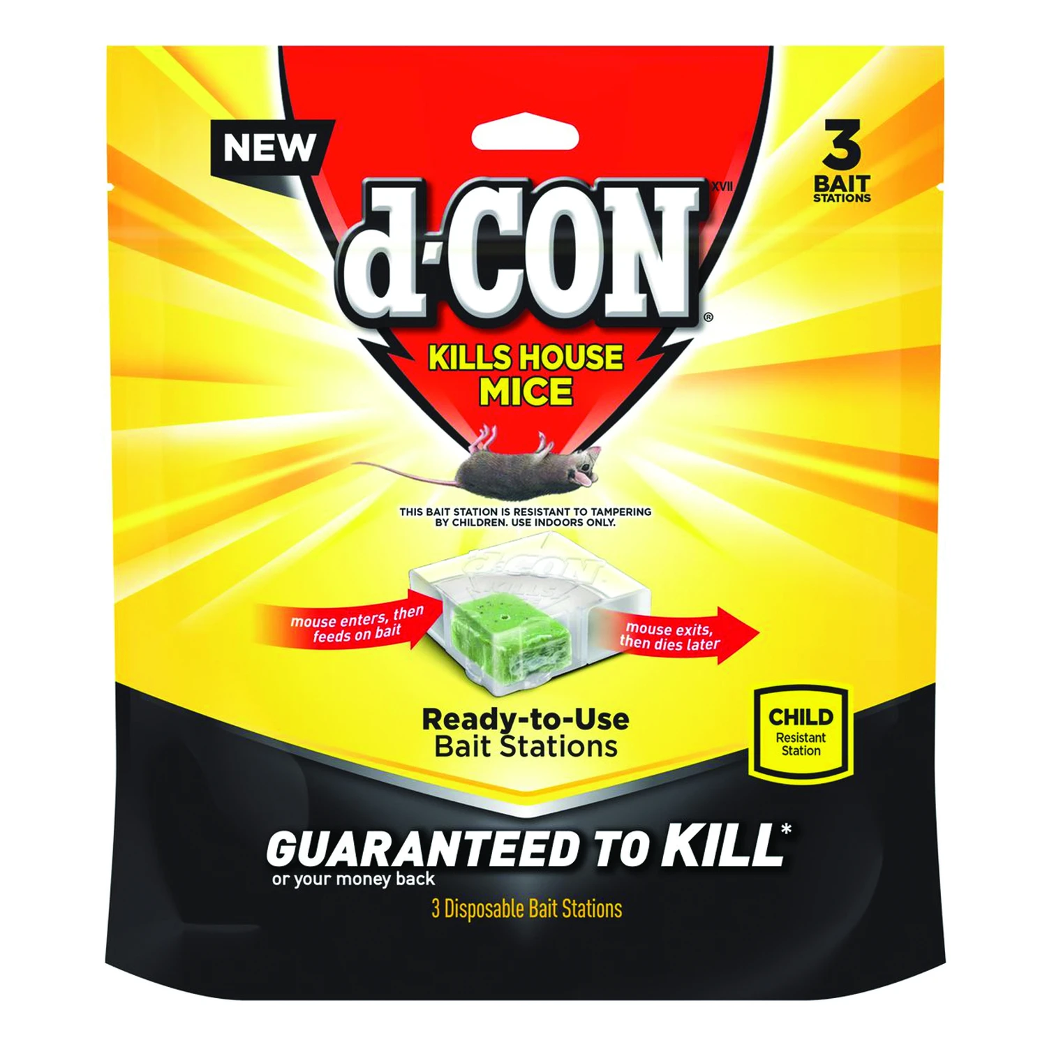 Disposable Mice Bait Station, 3-ct.