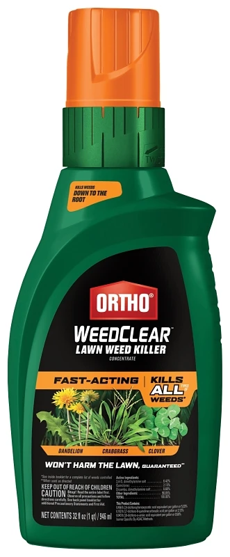 Weedclear 32 Oz. Concentrate Lawn Weed Killer For Effective Weed Control