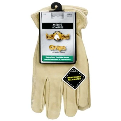 1130l Men's Large Grain Cowhide Leather Work Gloves With Keystone Thumb