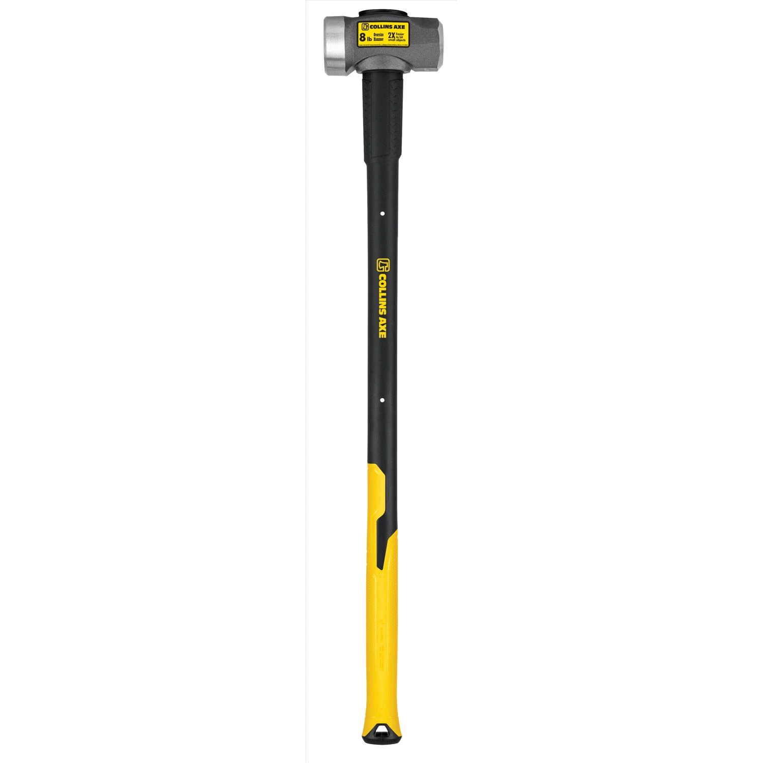 8 Lb Steel Sledge Hammer With 35 In. Fiberglass Handle And Non-slip Grip