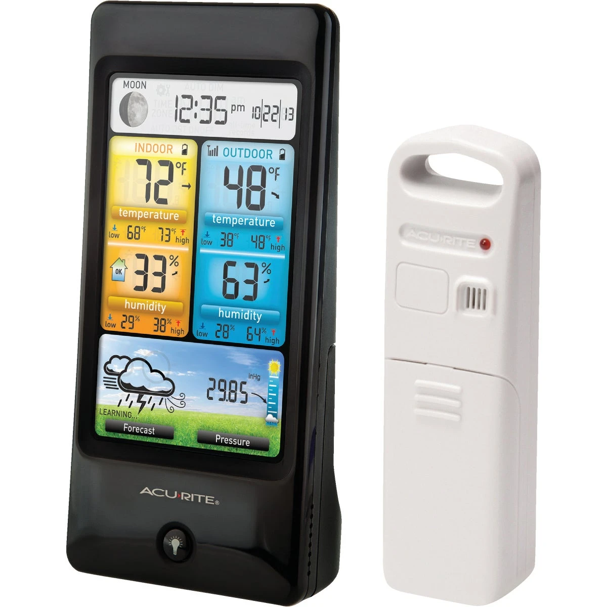 Acu-rite Color Weather Station With Self-calibrating Technology And Illuminated Display