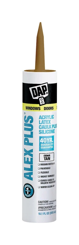 10.1-oz. Alex Plus Cedar Tan Acrylic Latex Caulk