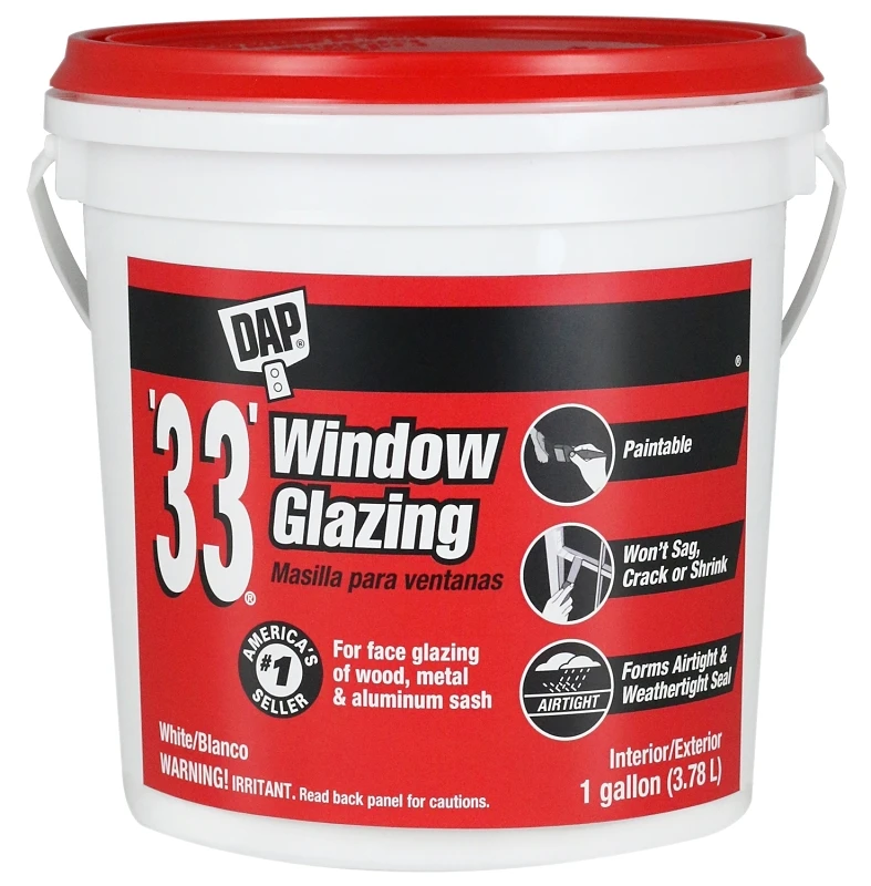 33 Glazing Compound, White, 1-gallon