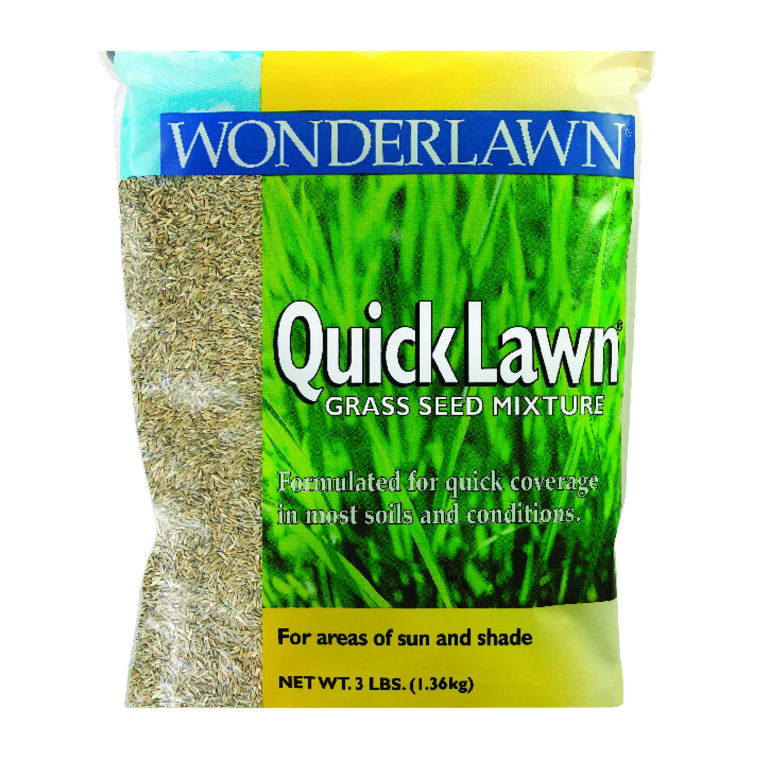 Quick Lawn Grass Seed, 3 Lbs., Covers 900 Sq. Ft.