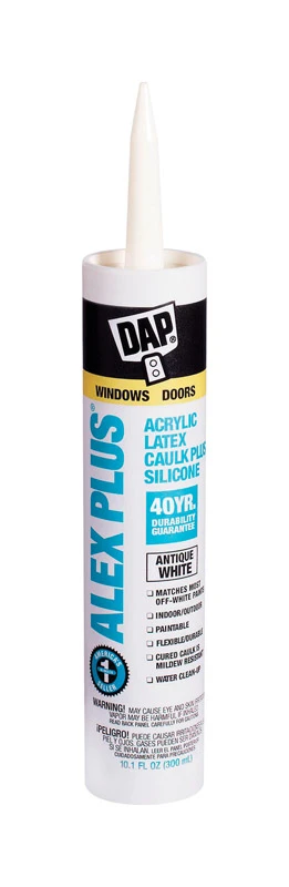 Alex Plus 10.1 Oz. All Purpose Antique White Siliconized Acrylic Latex Caulk