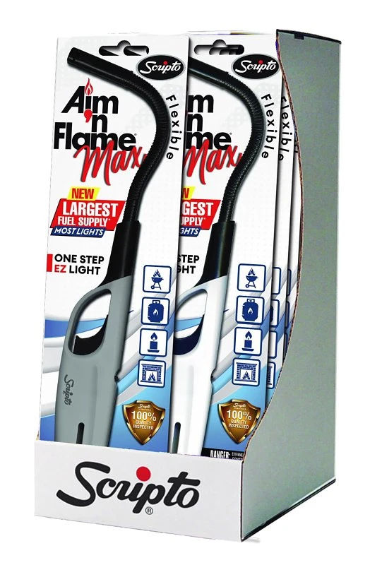Aim 'n Flame Nonrefillable Flexible Stem Butane Lighter