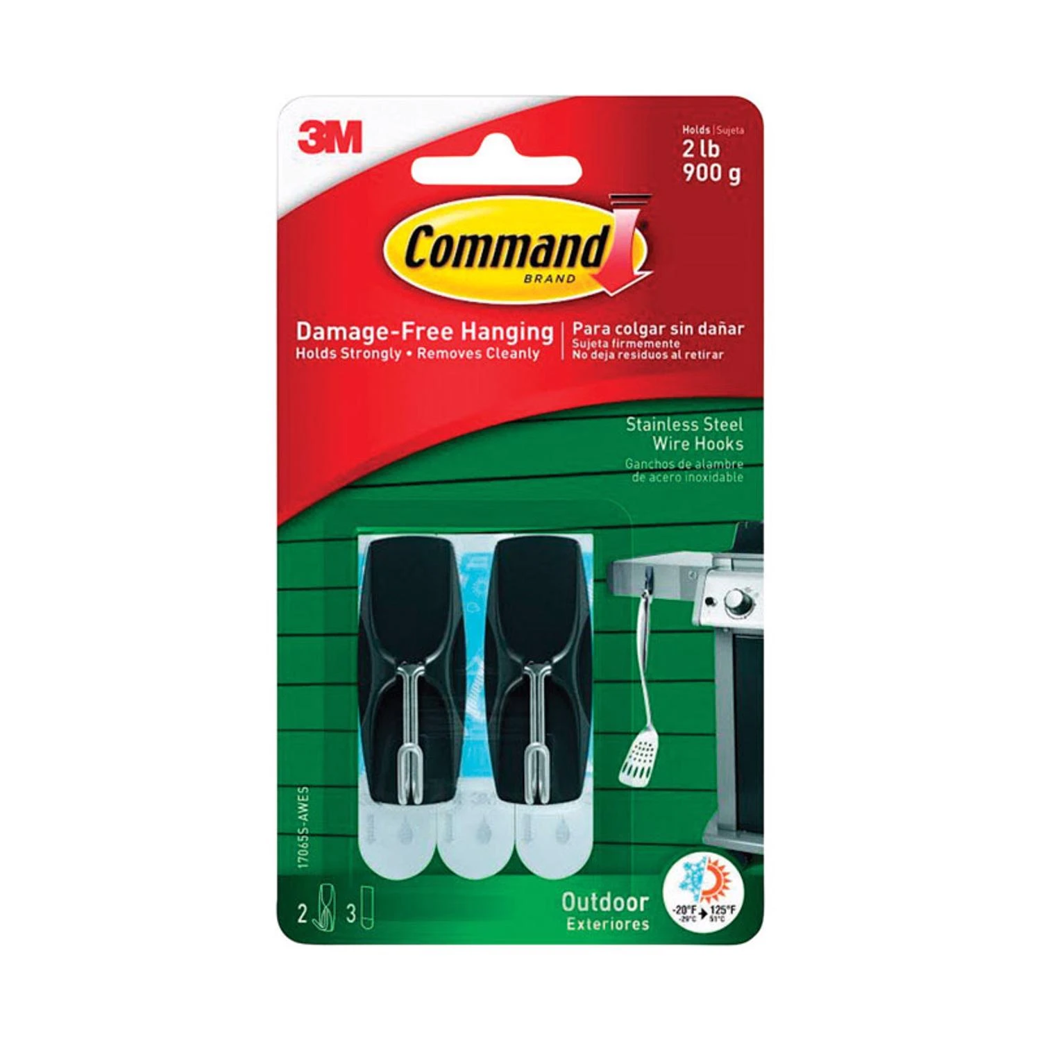 Outdoor Wire Hooks, Stainless Steel, 2-ct.
