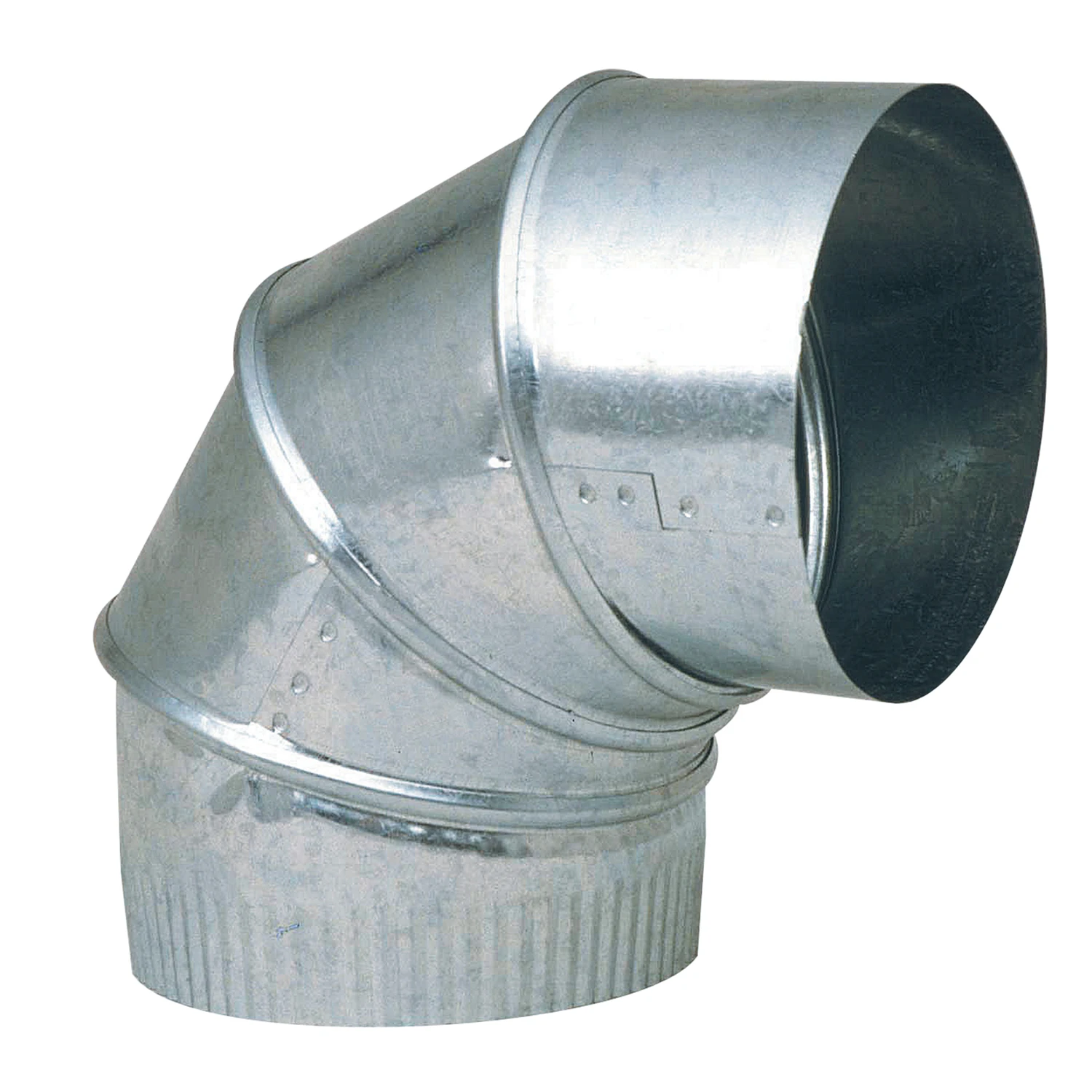 Hvac Furnace Elbow, 90 Degess, 30 Gauge 6 In. Adjustable