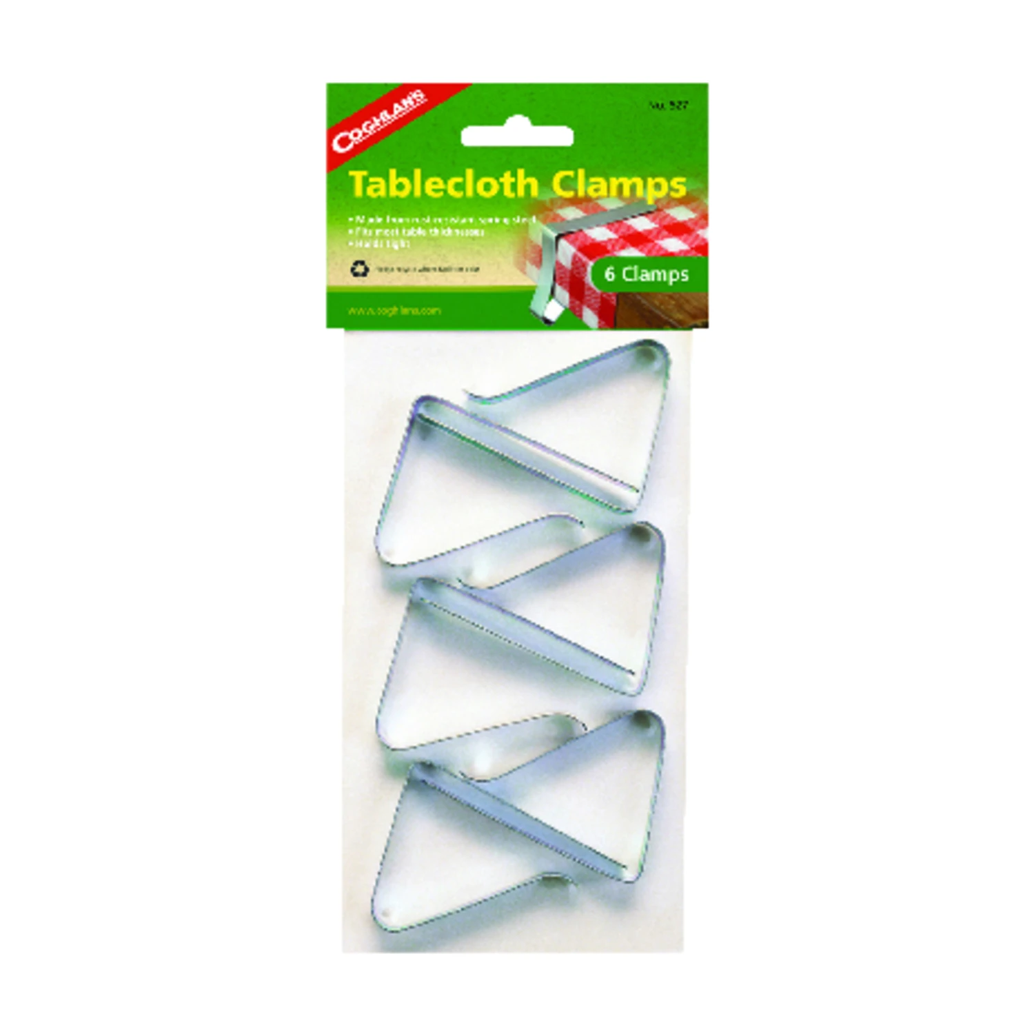 Coghlans Steel Tablecloth Clamps (6-pack)