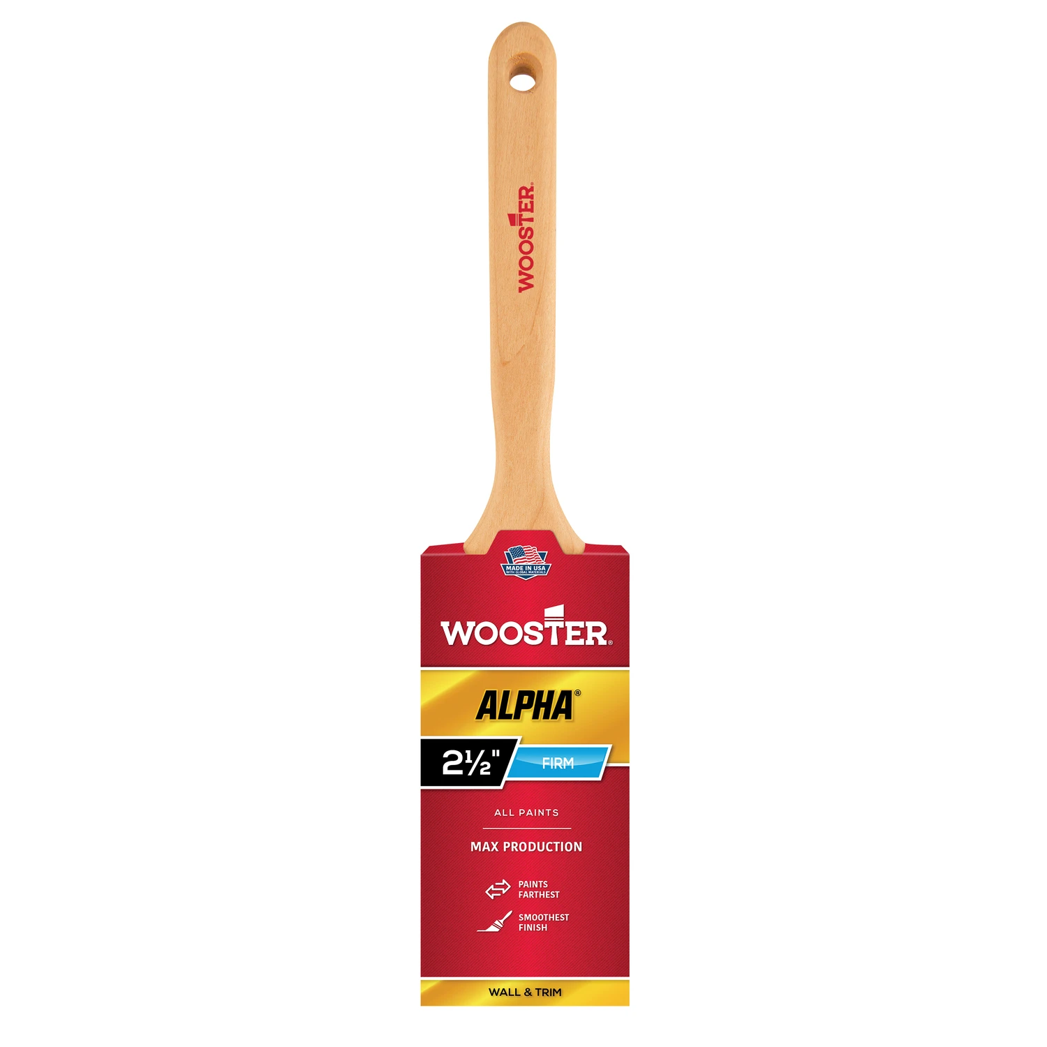 Alpha Flat Sash Paint Brush, 2-1/2 In.