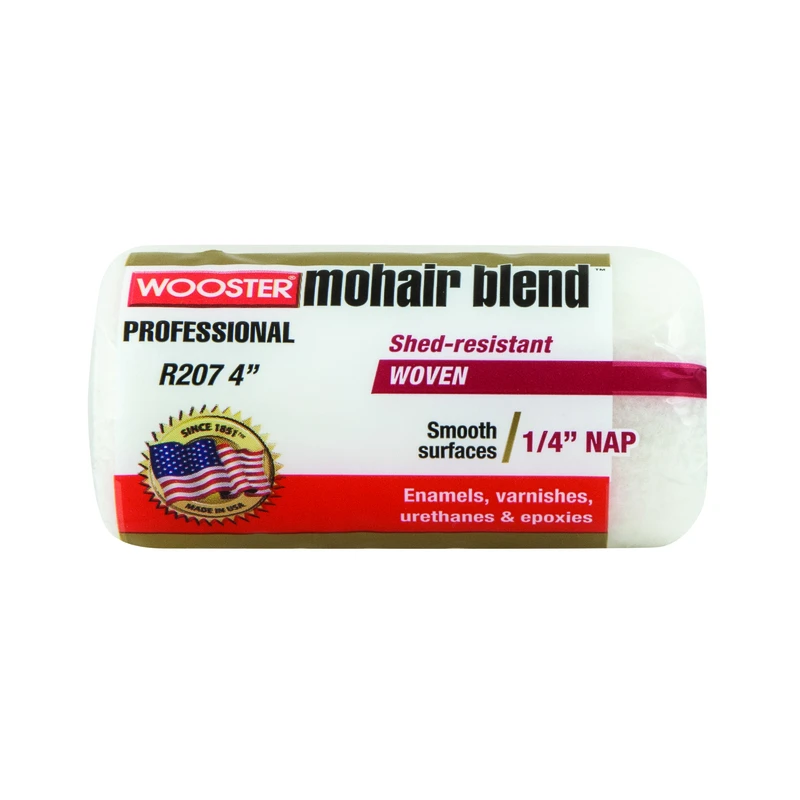Mohair Blend 4 In. X 1/4 In. Woven Fabric Roller Cover
