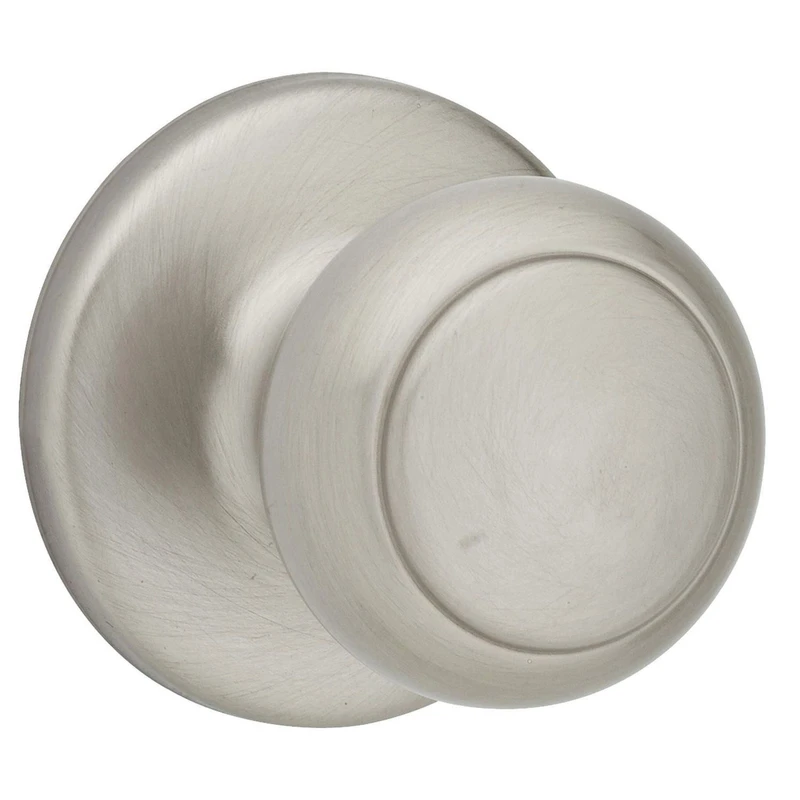 Cove Satin Nickel Passage Door Knob For Hall & Closet Use