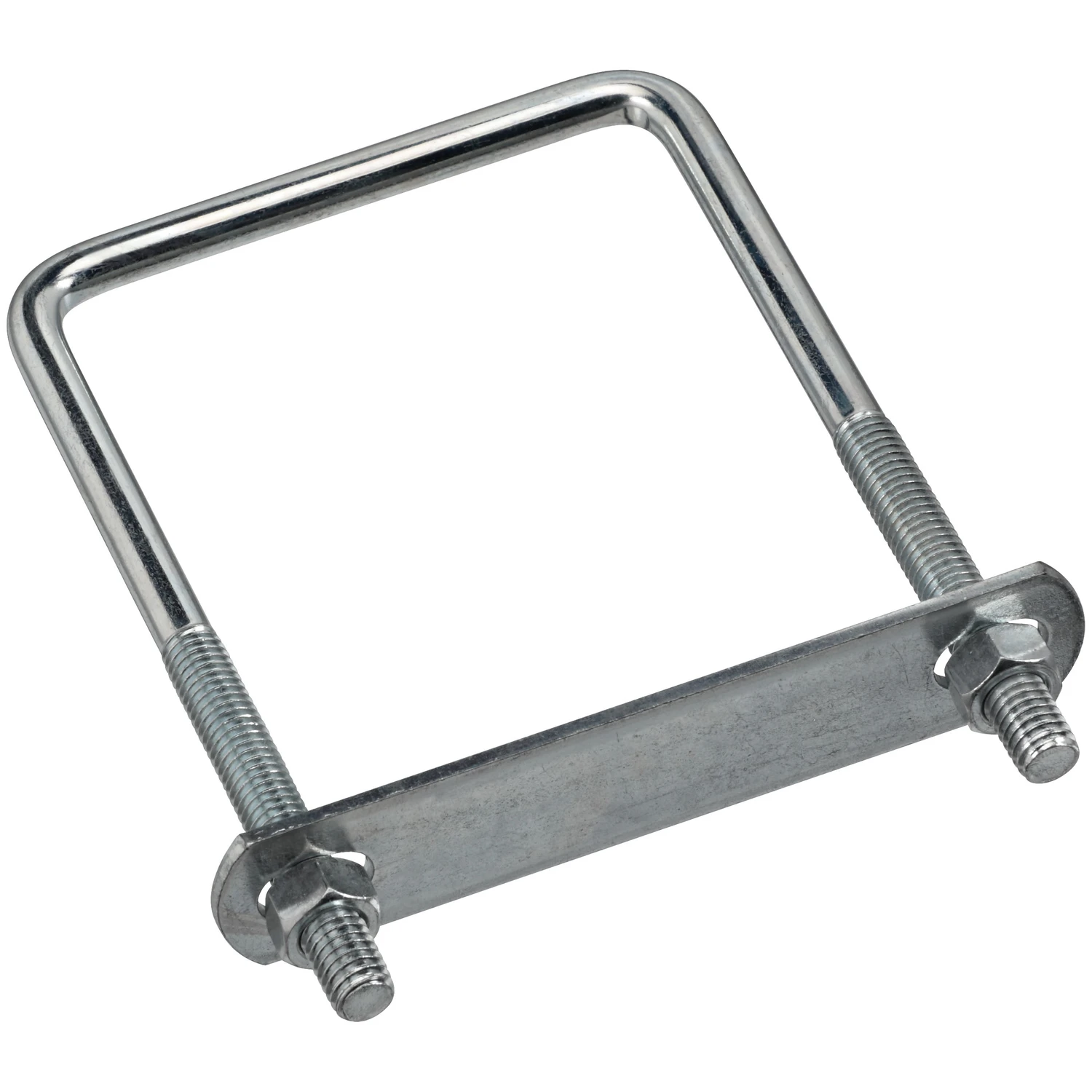 3/8 In. X 3-5/8 In. X 5 In. Zinc Square U Bolt With Plate & Nuts