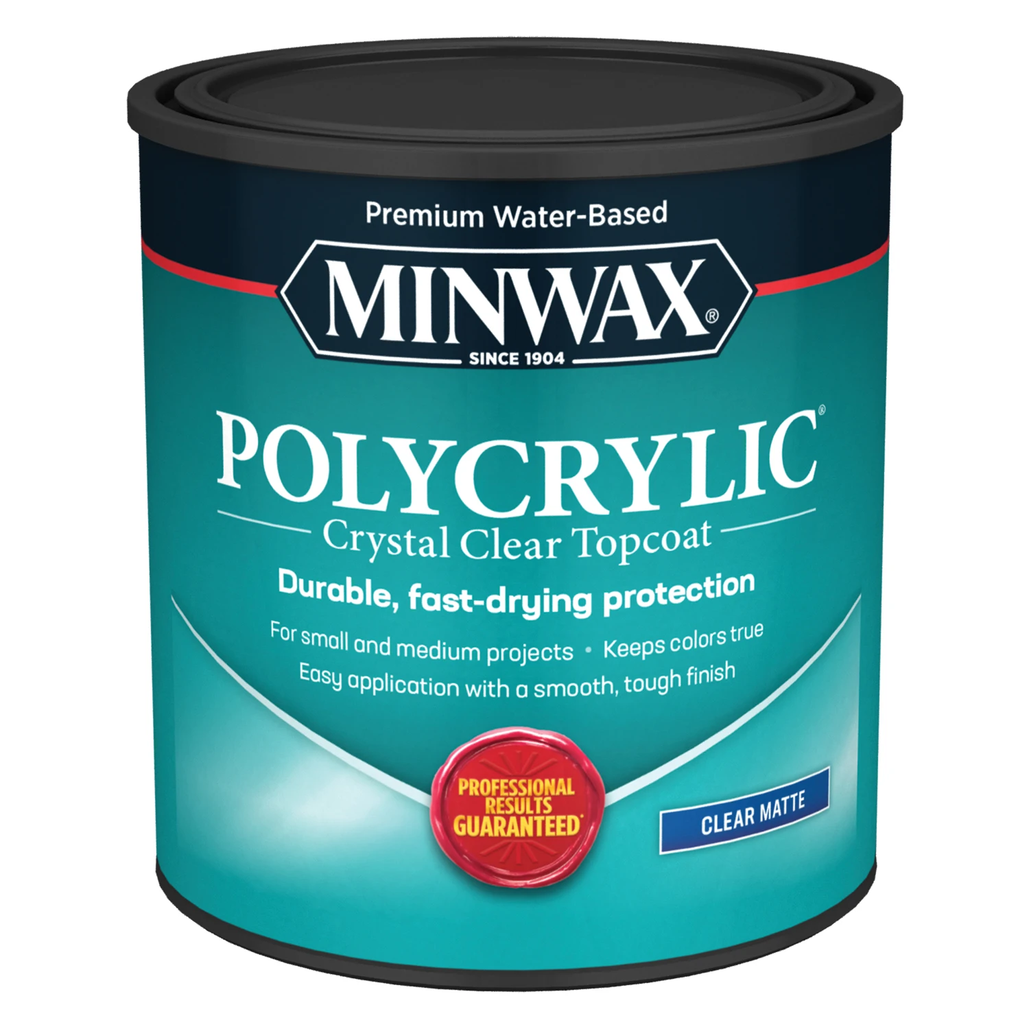 Polycrylic 1 Qt. Matte Water-based Protective Finish For Wood