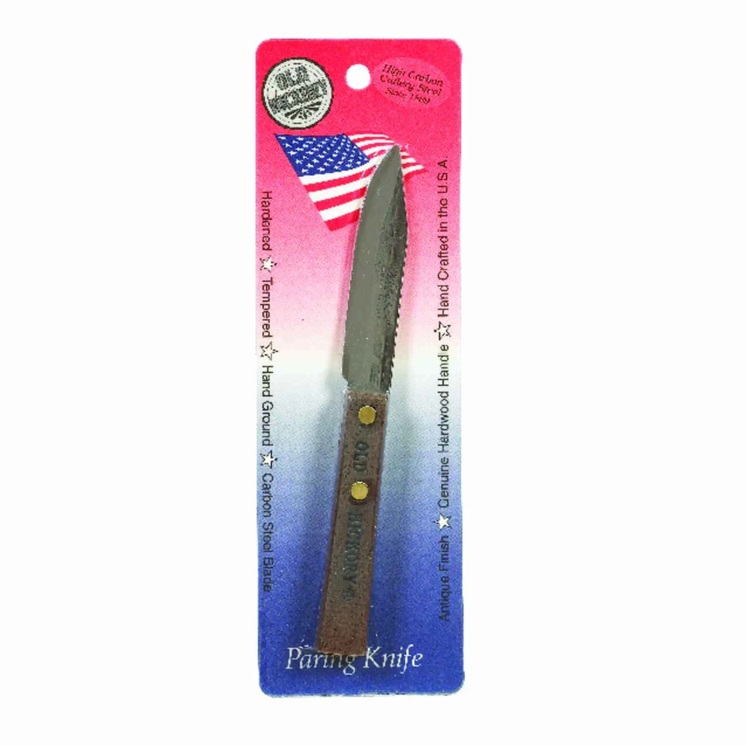 3-1/4 In. L Carbon Steel Slicer Knife With Wood Handle
