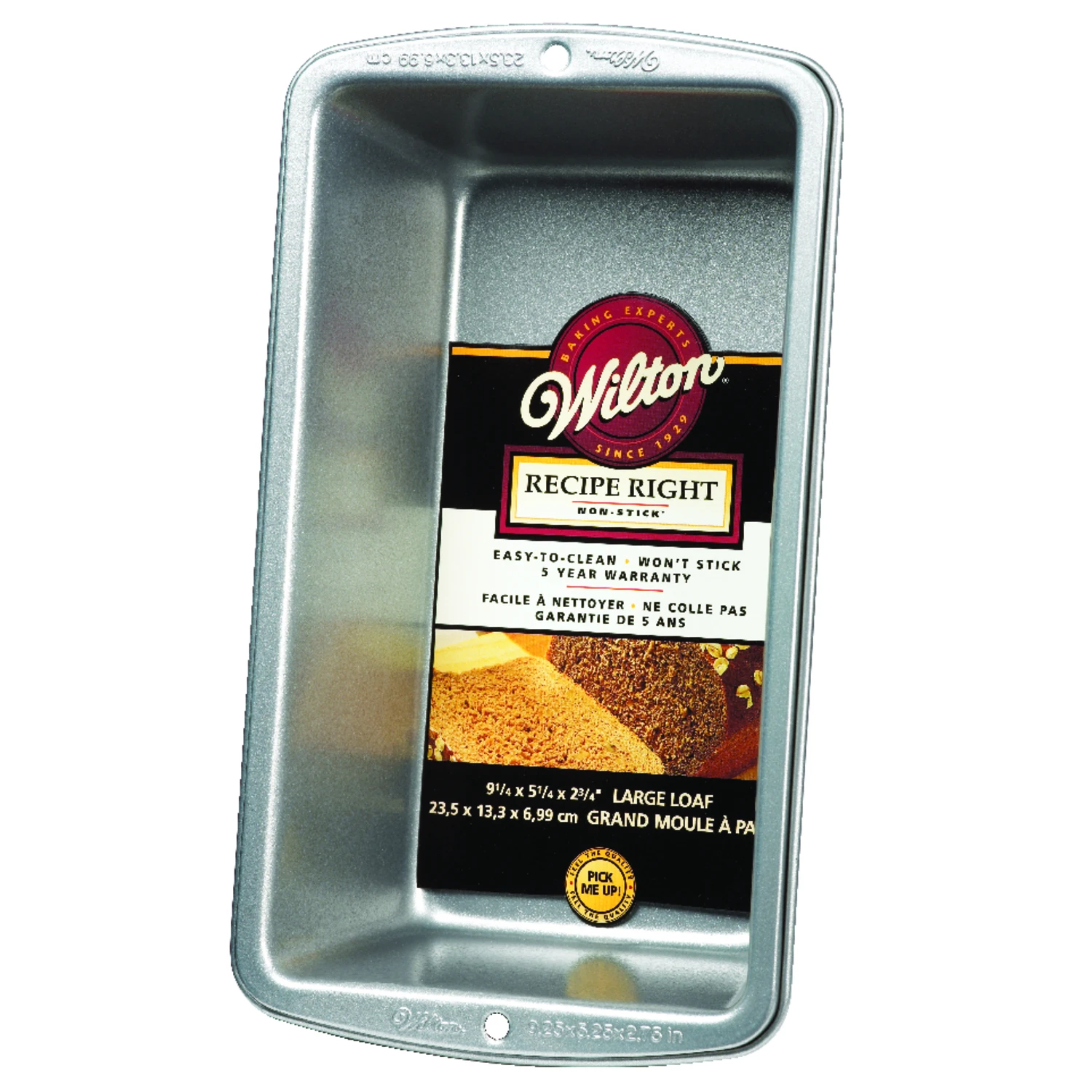 Recipe Right Non-stick Large Loaf Pan, Durable Carbon Steel, Easy Release, 9 X 5 Inches